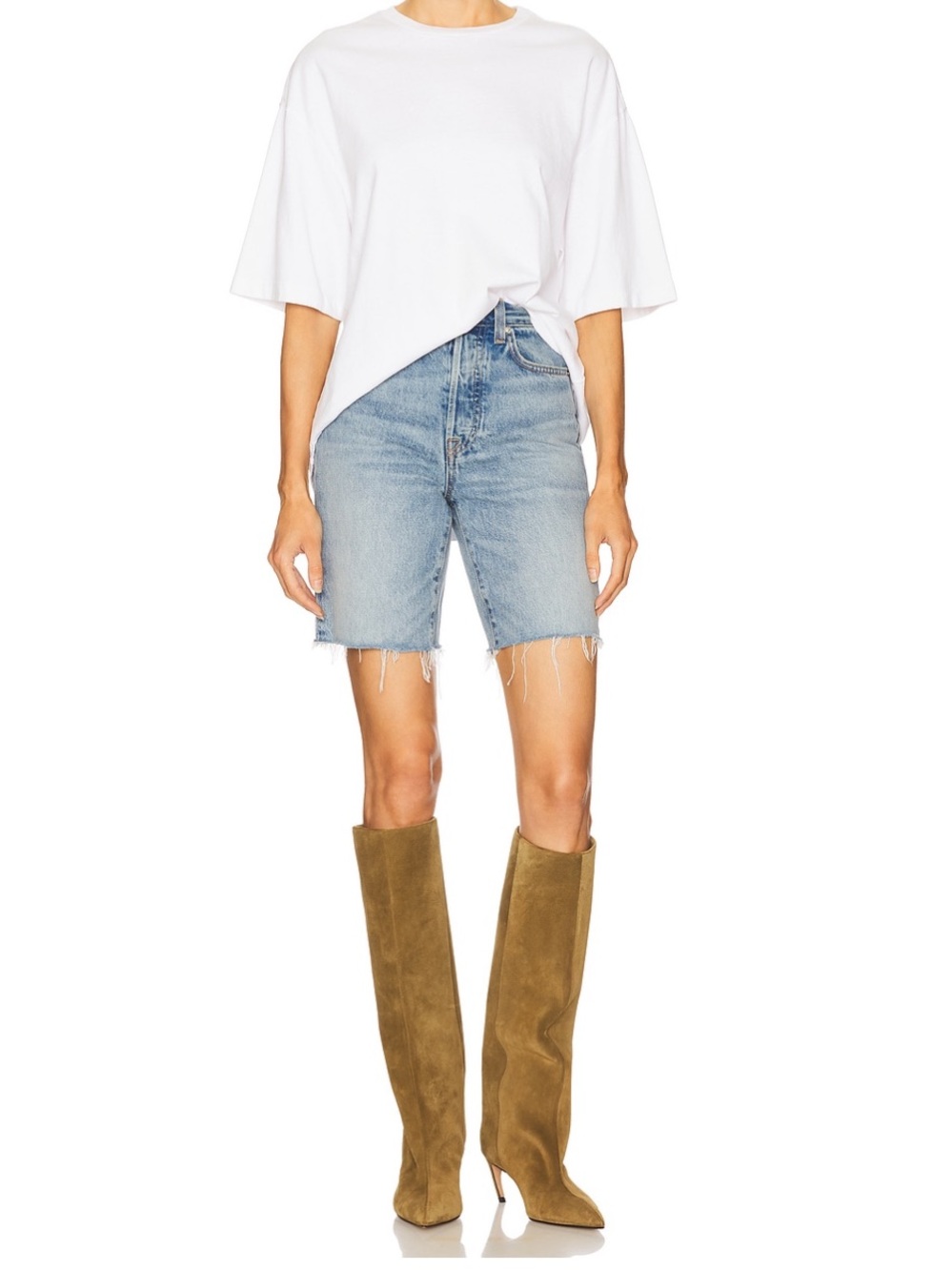 Lovers + Friends High Waist Cutoff Denim Shorts